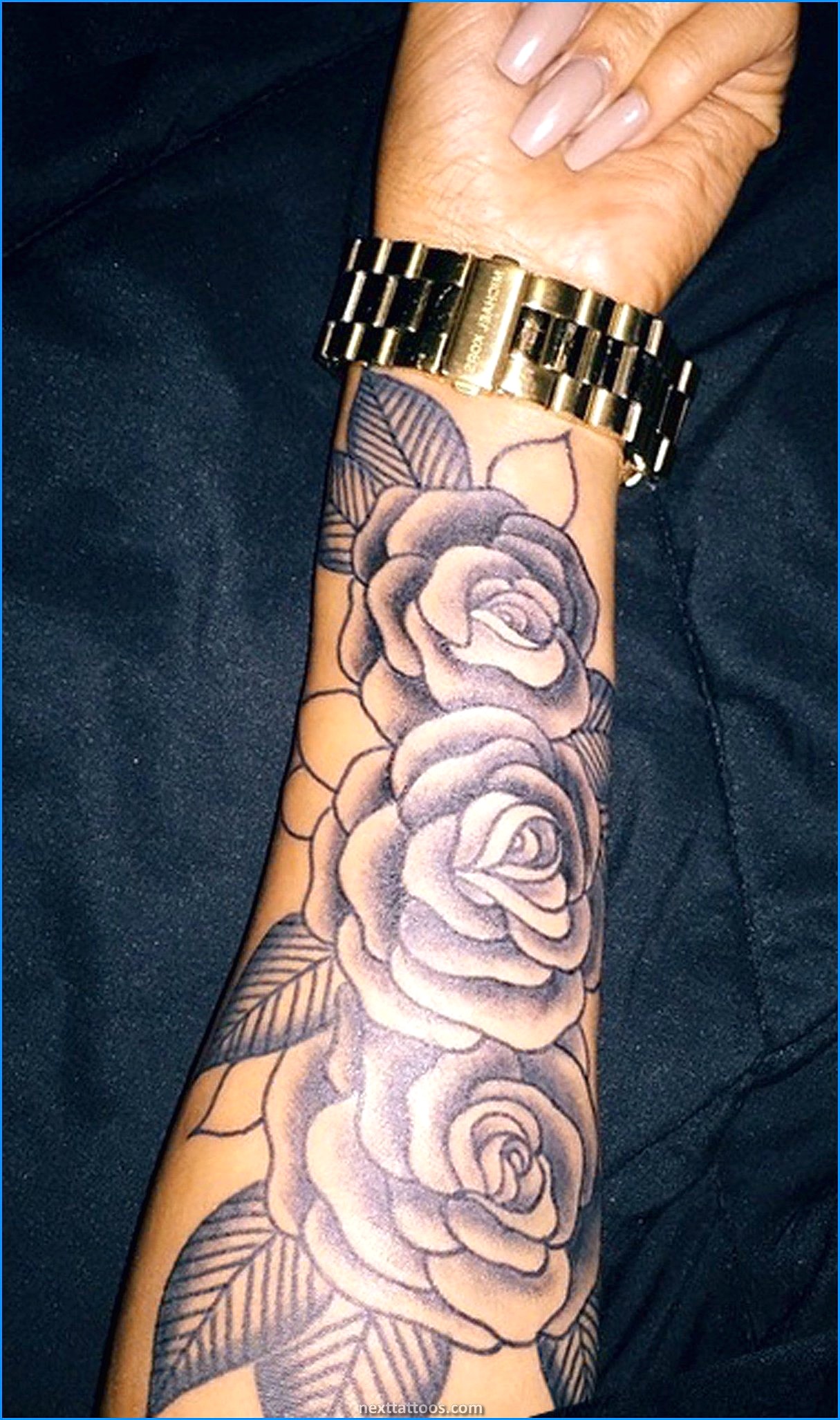 Flower Arm Tattoos For Females