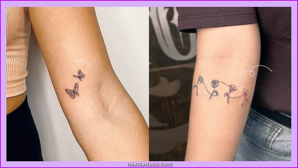 Cute Girl Tattoos on Arm Names