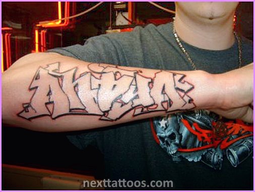 Last Name Tattoos on Arm Small