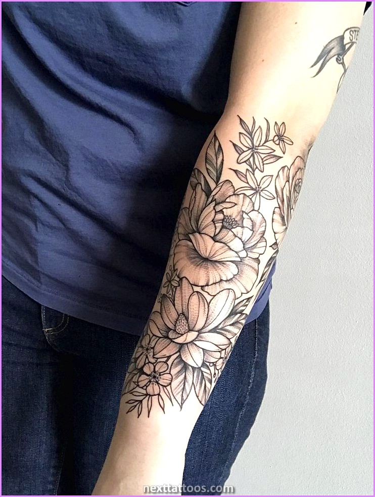 Women's Arm Half Sleeve Tattoos