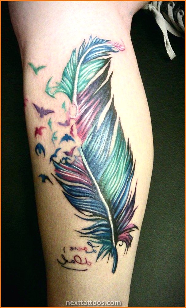 Women's Feather Tattoo Designs and Their Meanings