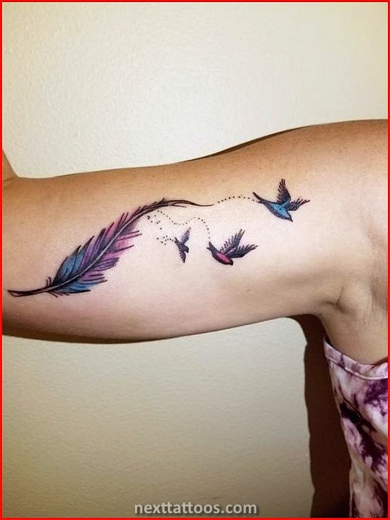 Women's Feather Tattoo Designs and Their Meanings