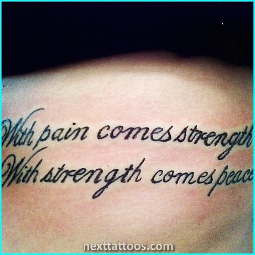 Strength Tattoos For Females
