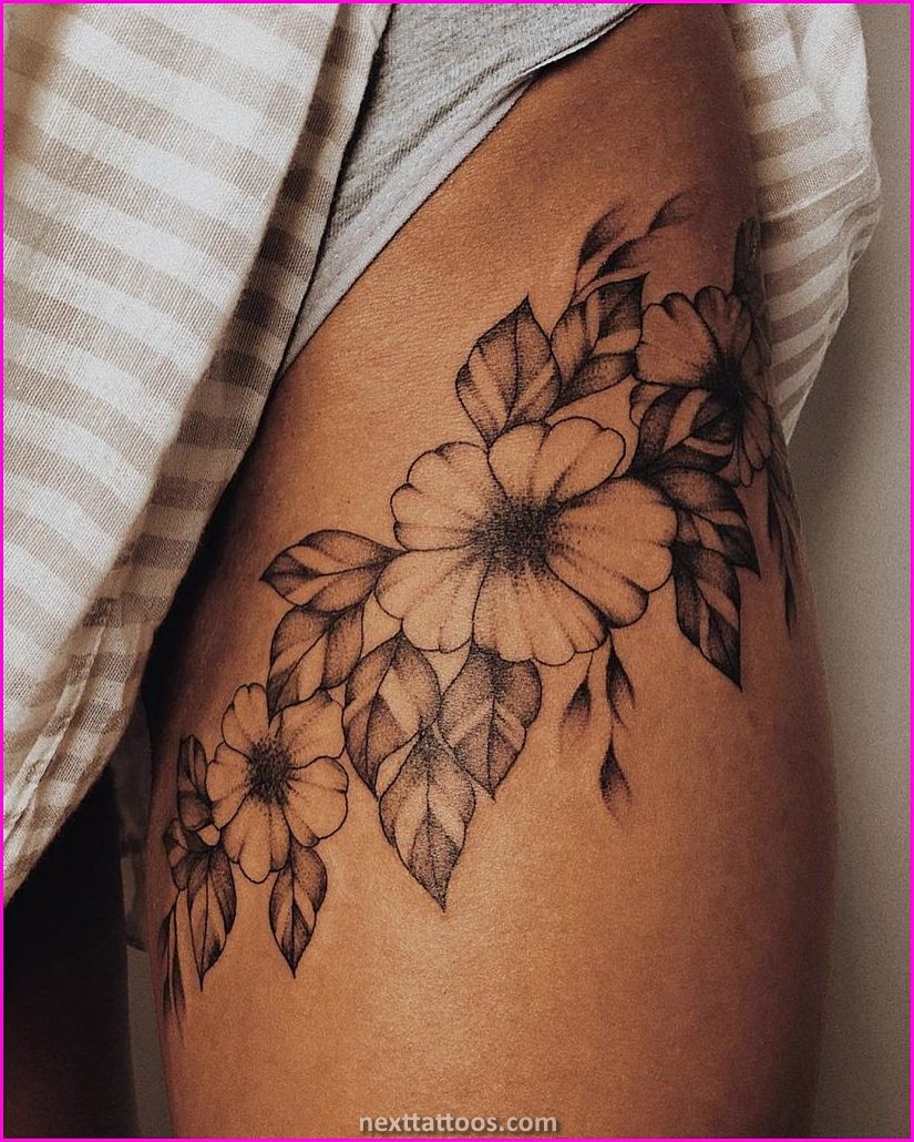 Female Thigh Tattoos Quotes - Popular Female Thigh Tattoo Designs