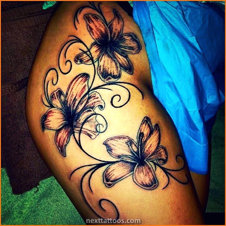 Female Thigh Tattoos Quotes - Popular Female Thigh Tattoo Designs