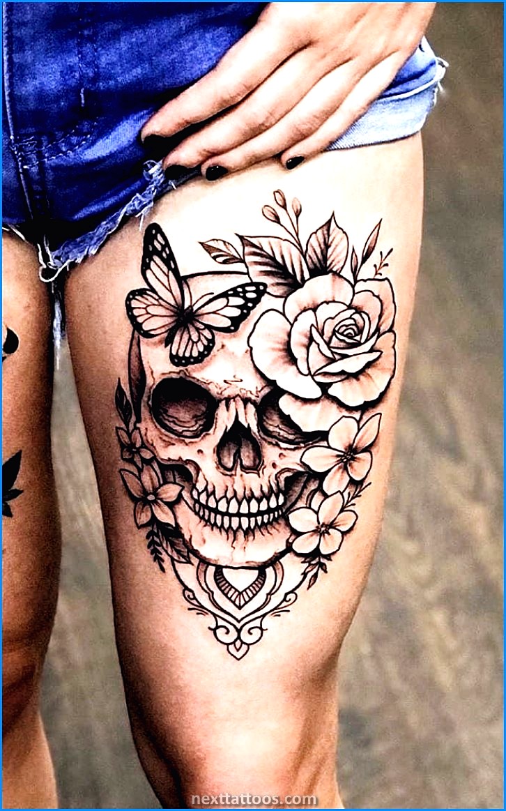 Female Thigh Tattoos Quotes - Popular Female Thigh Tattoo Designs