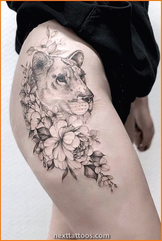 Female Thigh Tattoos Quotes - Popular Female Thigh Tattoo Designs