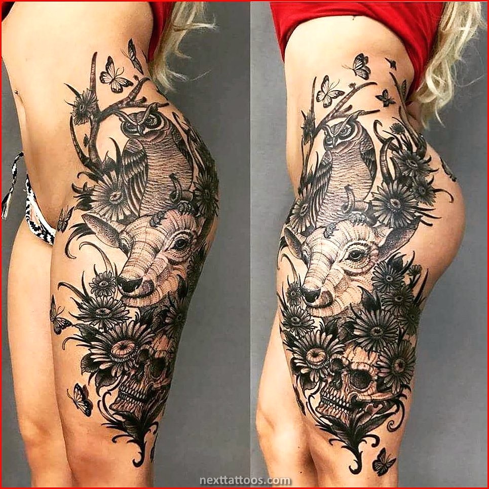 Female Thigh Tattoos Quotes - Popular Female Thigh Tattoo Designs