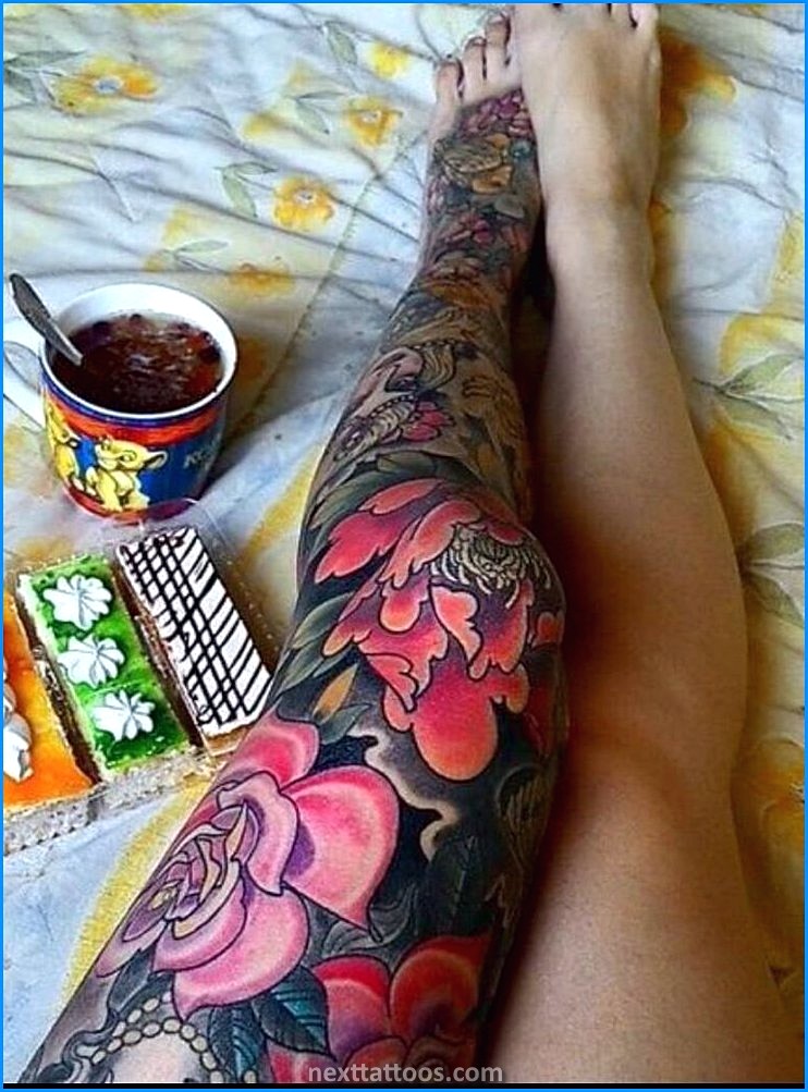 Leg Sleeve Tattoos For Womens