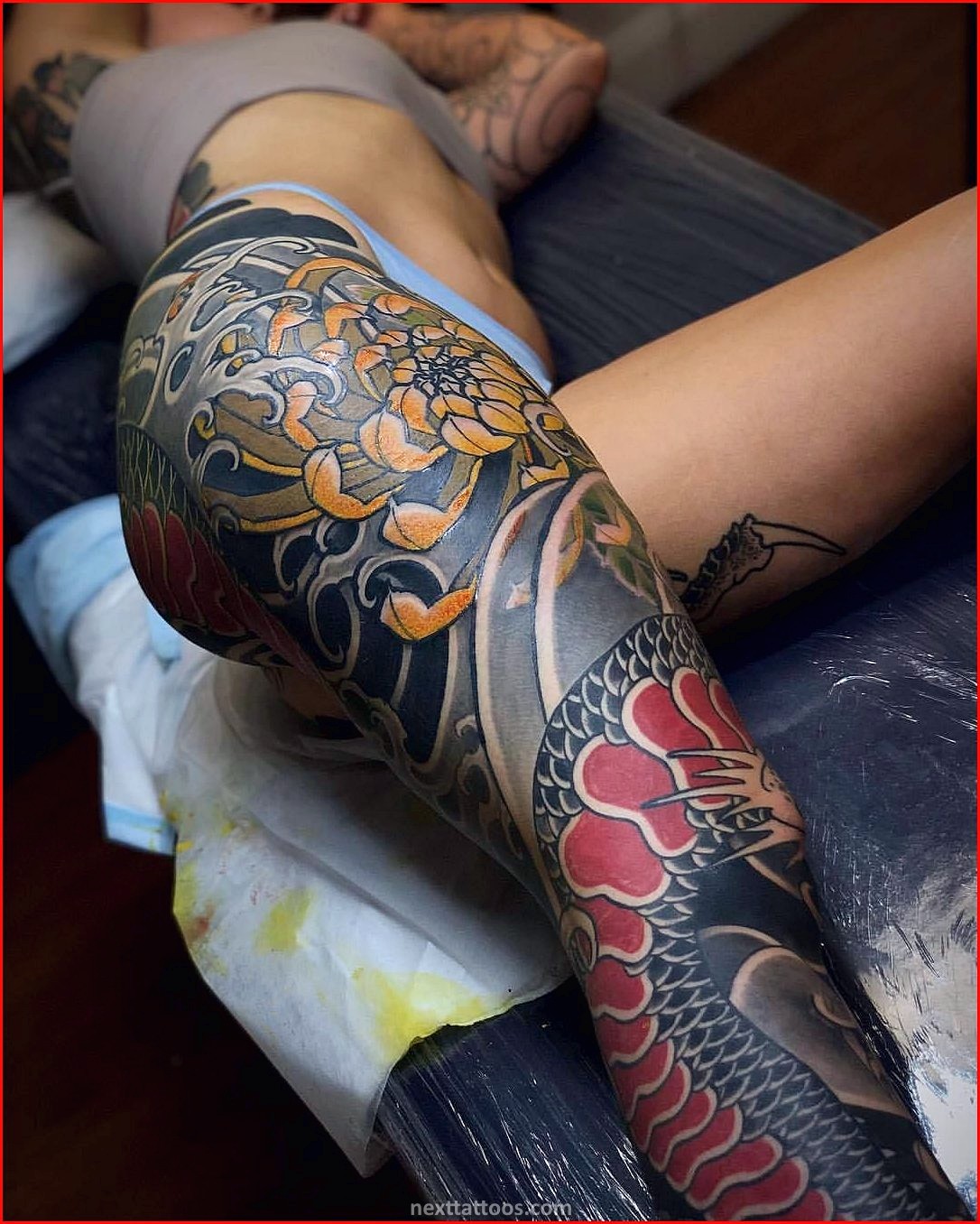 Leg Sleeve Tattoos For Womens