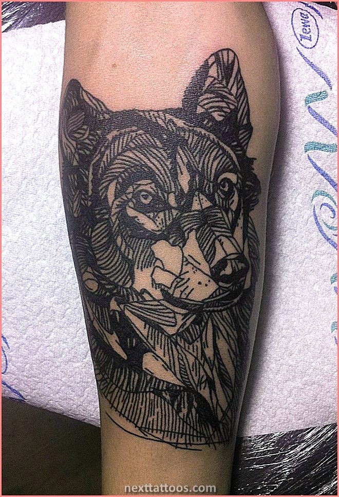 Wolf Tattoos For Females Forearm and Thigh