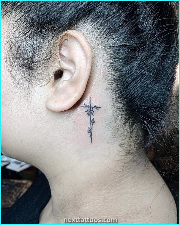 Classy Female Neck Tattoos