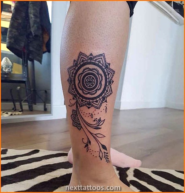 Female Lower Leg Tattoos - Simple Female Lower Leg Sleeve Tattoo Designs