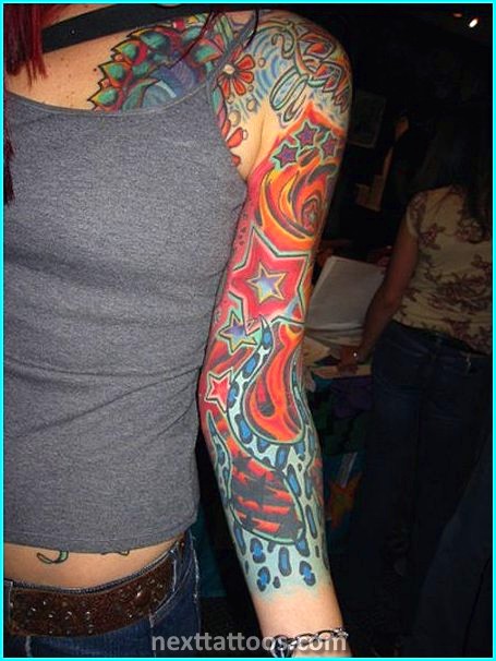 Cute Sleeve Tattoos For Females