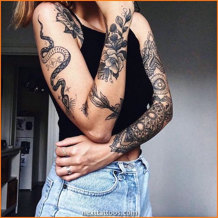 Cute Sleeve Tattoos For Females