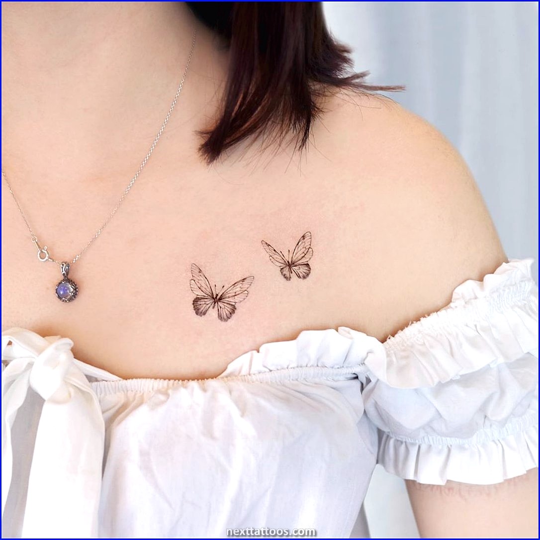 Female Small Collar Bone Tattoos