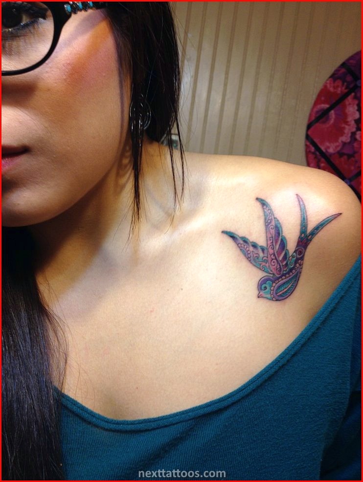 Female Front Shoulder Tattoos - Popular Designs With Feminine Meaning