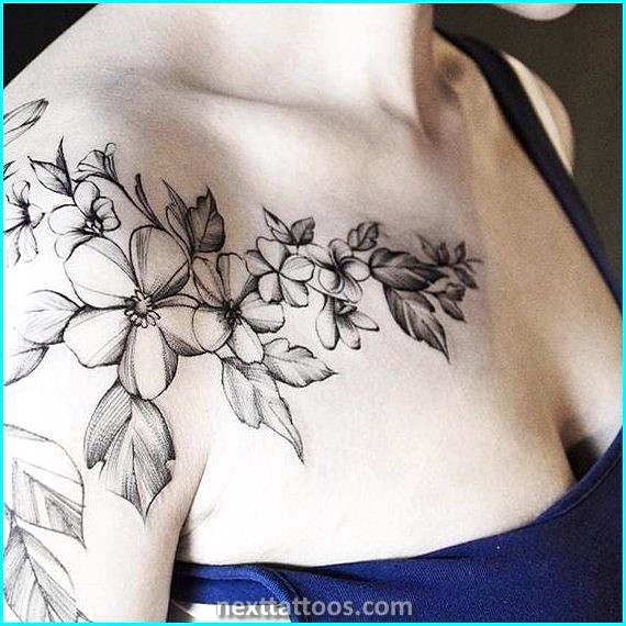 Female Front Shoulder Tattoos - Popular Designs With Feminine Meaning