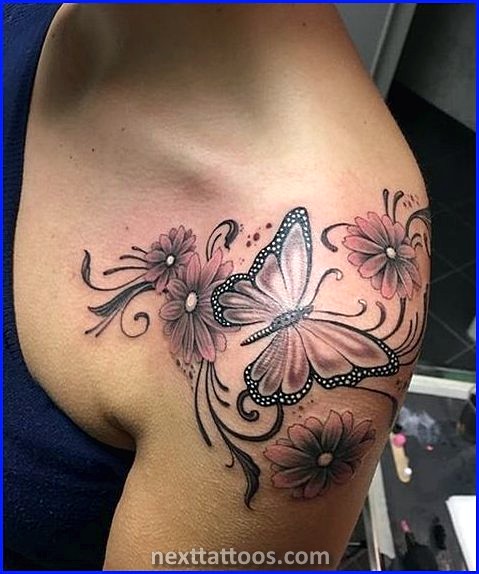 Female Front Shoulder Tattoos - Popular Designs With Feminine Meaning