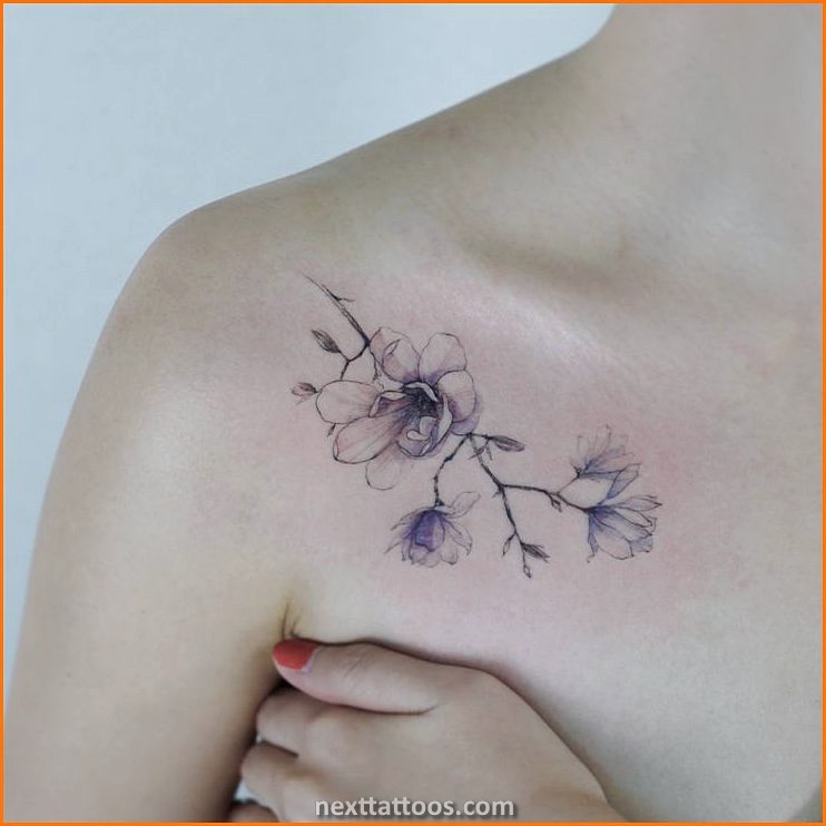 Female Front Shoulder Tattoos - Popular Designs With Feminine Meaning