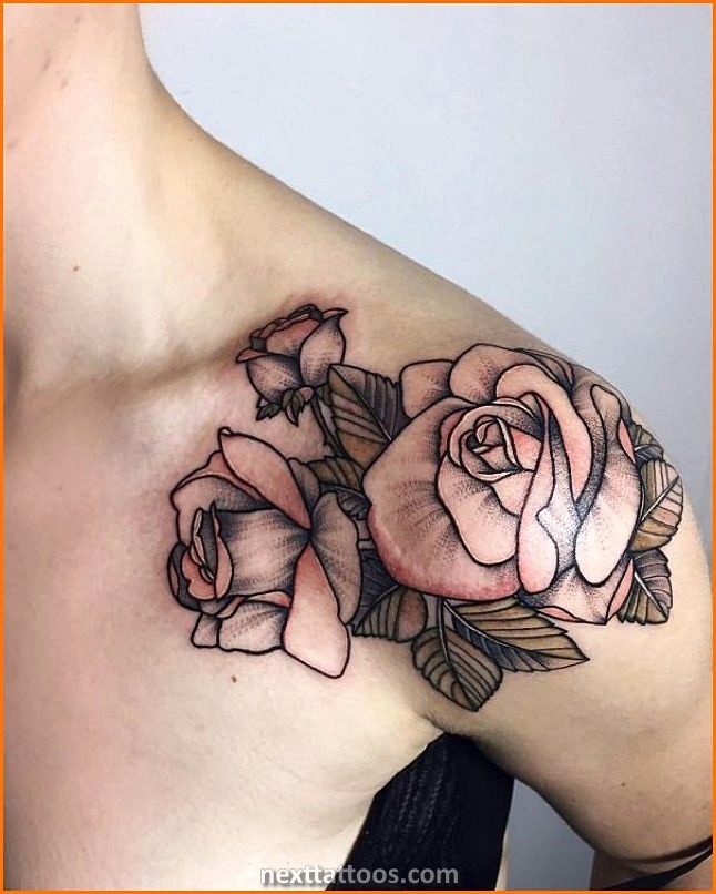 Female Front Shoulder Tattoos - Popular Designs With Feminine Meaning