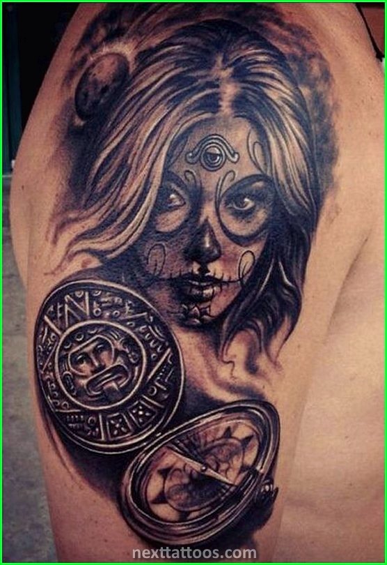 Women's Sugar Skull Tattoo Designs and Meaning