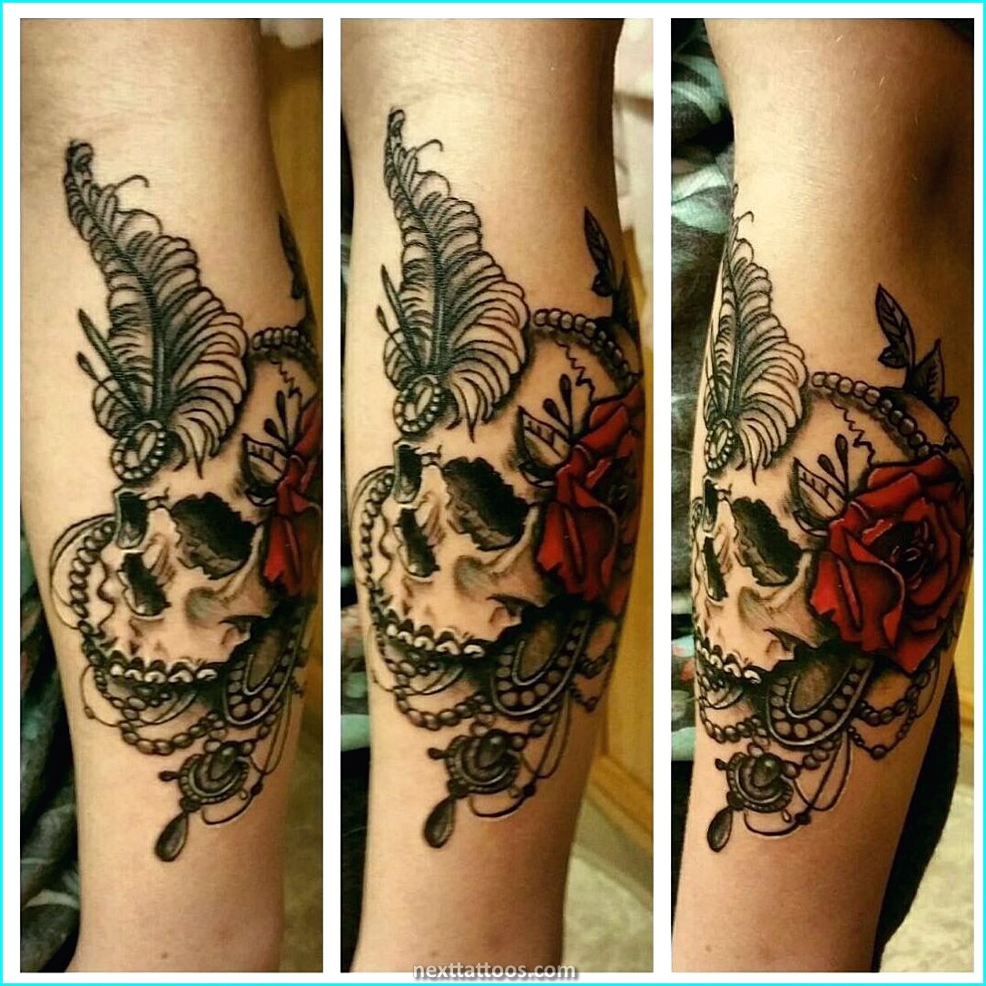 Women's Sugar Skull Tattoo Designs and Meaning