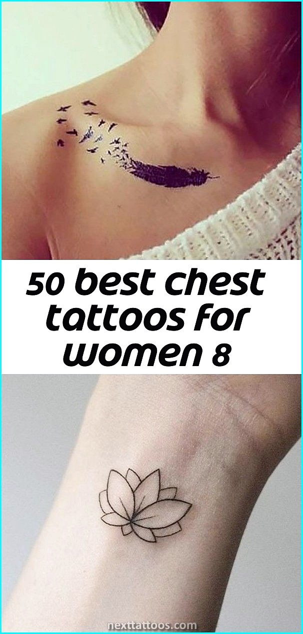 Unique Small Female Chest Tattoos