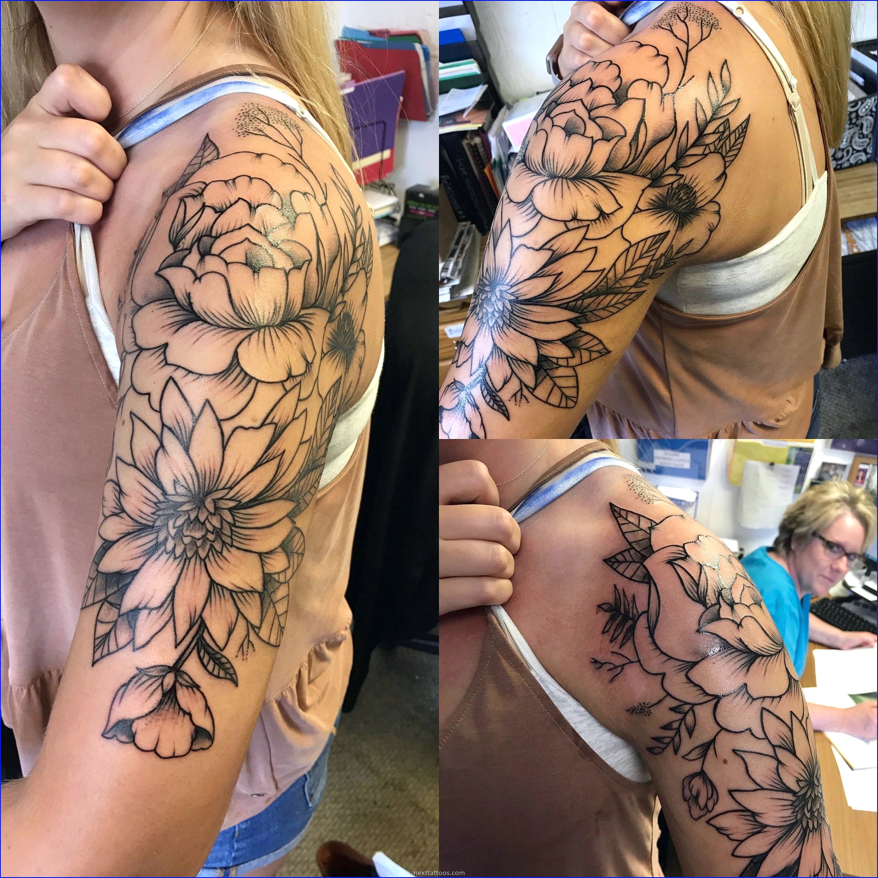 Girly Half Sleeve Tattoo Ideas For Females