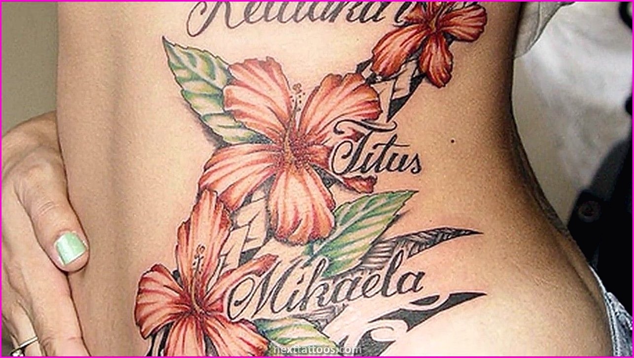 Stretch Mark Stomach Tattoos For Females