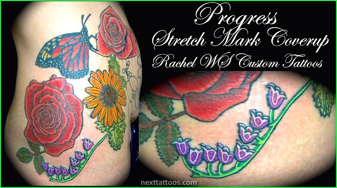 Stretch Mark Stomach Tattoos For Females