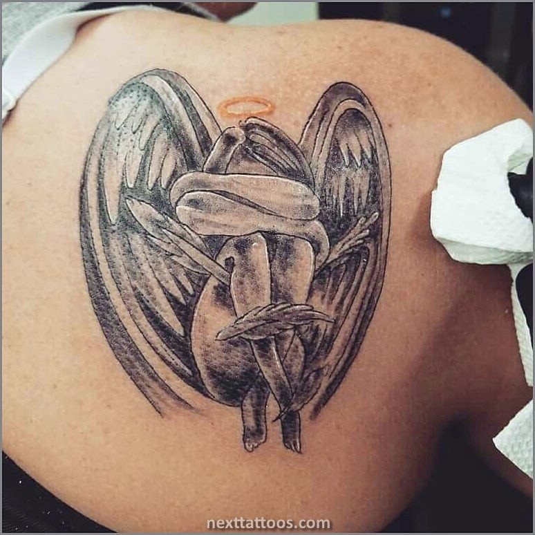 Female Guardian Angel Tattoo Designs