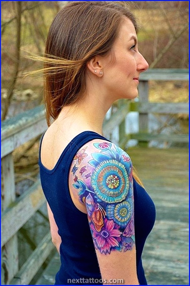 Female Quarter Sleeve Tattoos Forearm