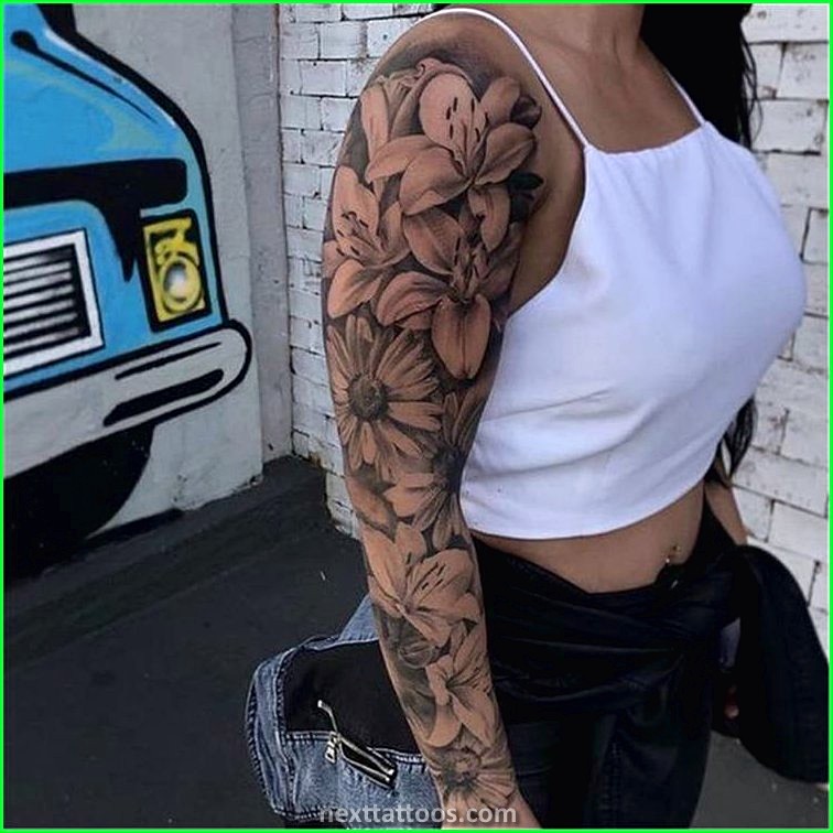Female Quarter Sleeve Tattoos Forearm