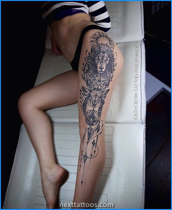 Female Leg Tattoos Designs For Girls