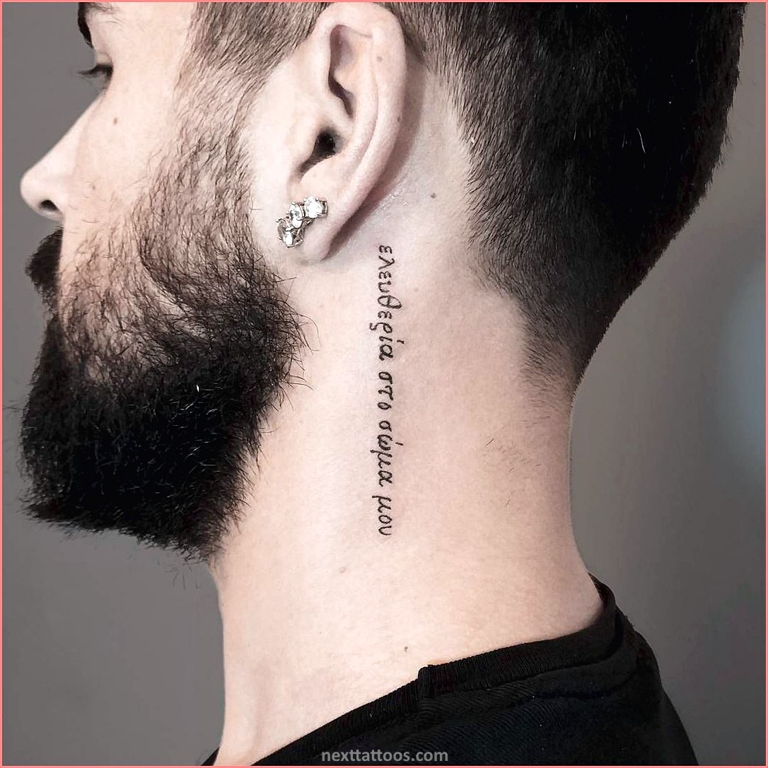 Male Side Neck Tattoos - The Best Male Side Tattoos