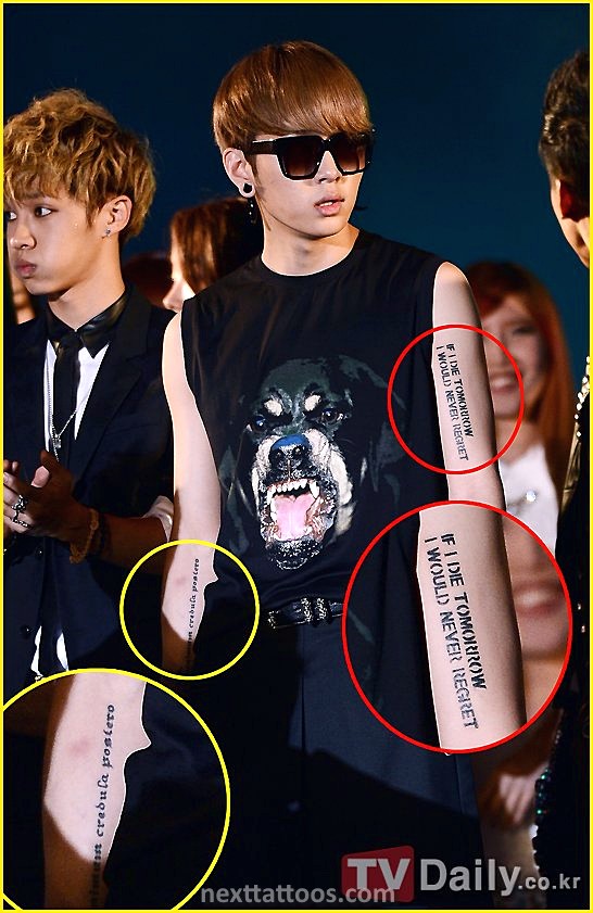 Male Kpop Idols With Tattoos