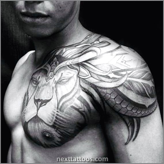 Male Back Shoulder Tattoos