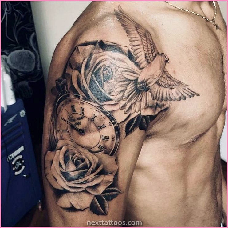 Male Back Shoulder Tattoos