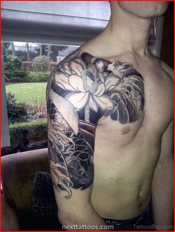 Male Back Shoulder Tattoos