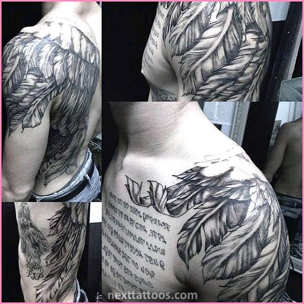 Male Back Shoulder Tattoos