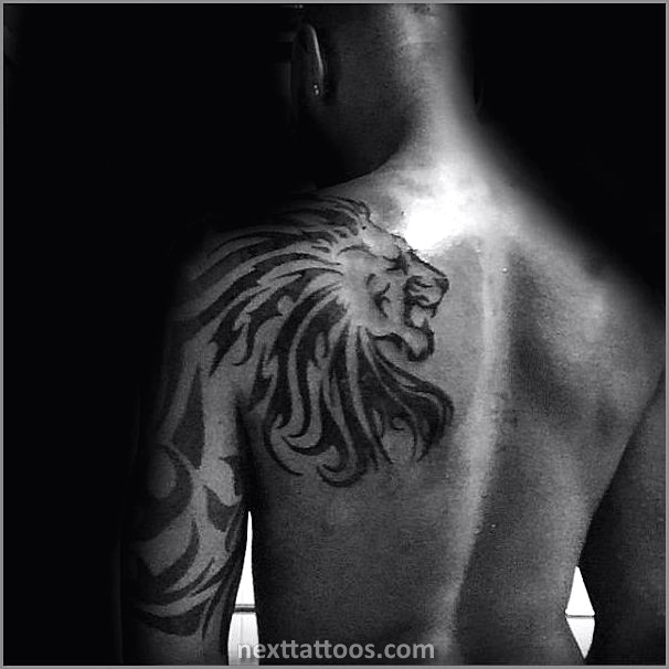 Male Back Shoulder Tattoos