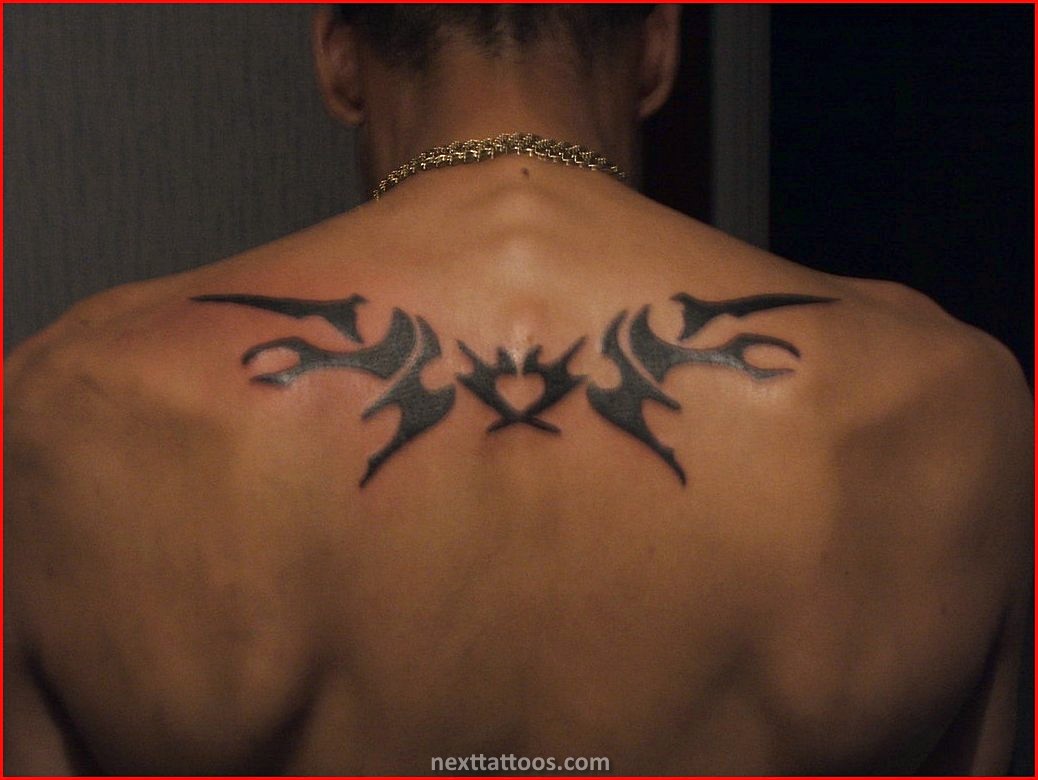 Male Back Shoulder Tattoos