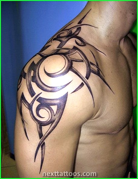 Male Back Shoulder Tattoos