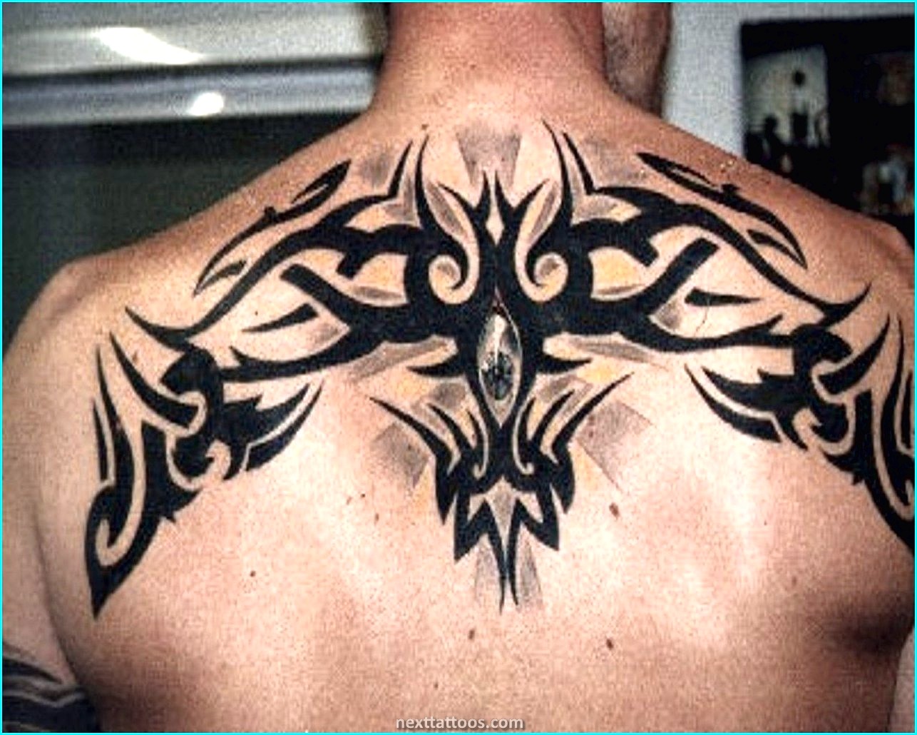 Male Back Shoulder Tattoos