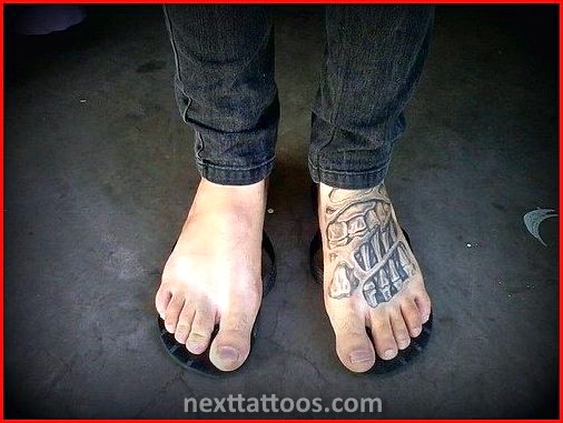 Small Male Foot Tattoos