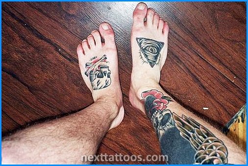 Small Male Foot Tattoos