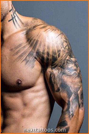 Black Male Shoulder Tattoos Ideas