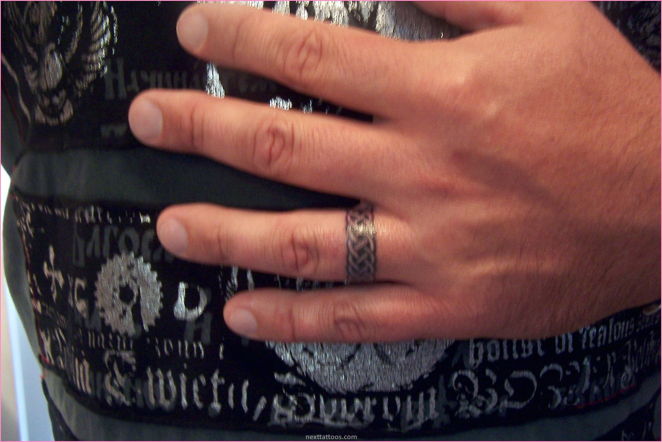 Male Ring Finger Tattoos