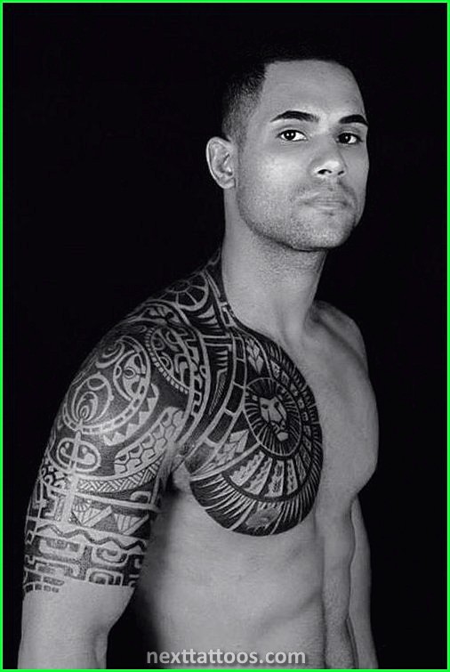 Black Male Chest Tattoos - 399 Meaningful Black Guys Chest Tattoos